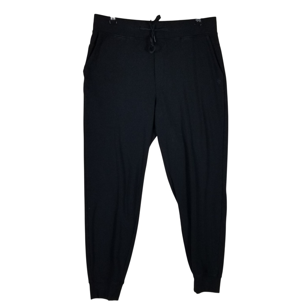 Cozy Earth Joggers Women Medium Black Bamboo Viscose Stretch Loungewear CEM0005